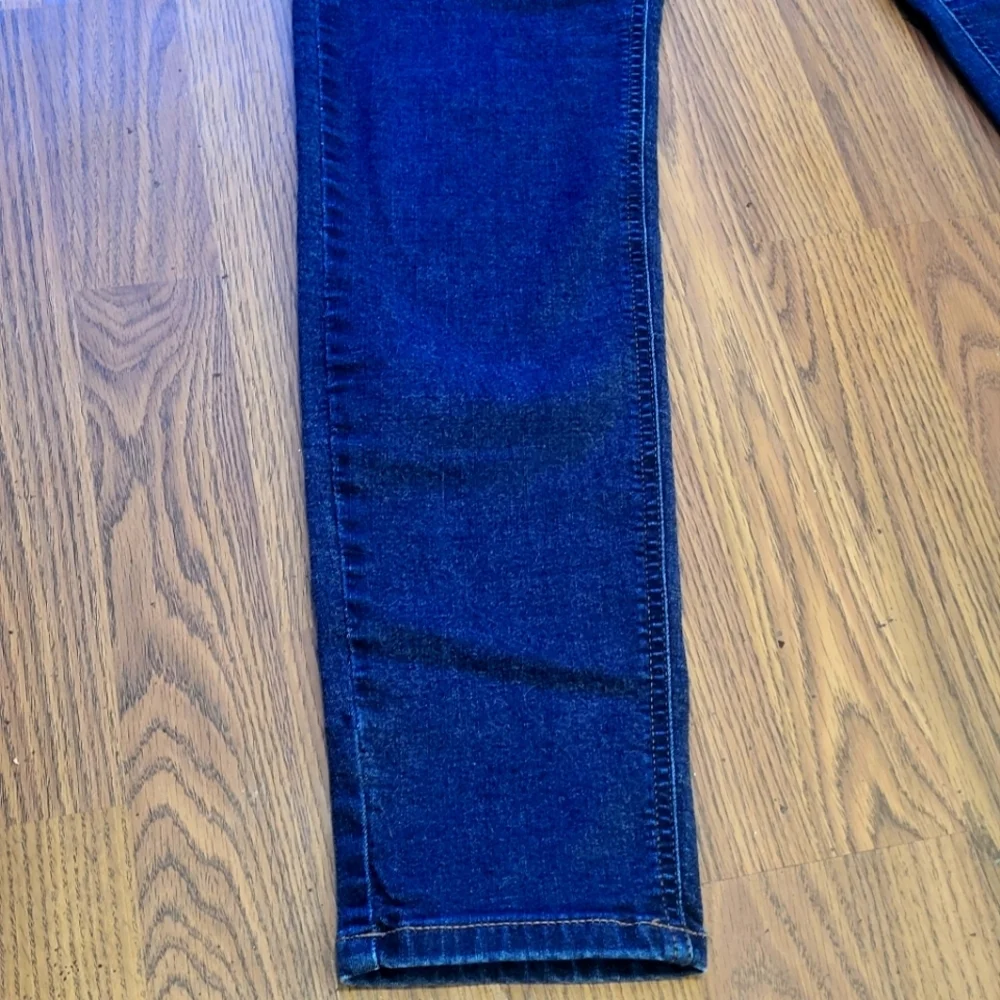 Womens Bootlegger The Real McCoy W30L30 Dark Wash Blue Denim Skinny Jeans - Picture 4 of 13